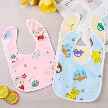 Adjustable Multi Color Baby Bib 2 Pc